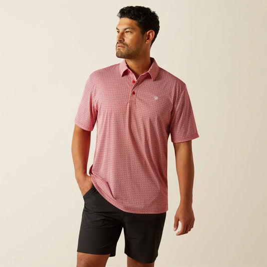 Men's Ariat All Over Print Scooter Polo