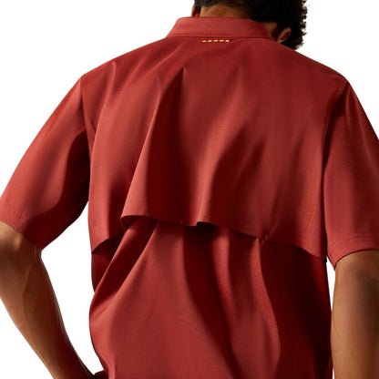 MNS Rebar Made Tough VentTEK DuraStretch Work Shirt FIREBRICK RED -10059248