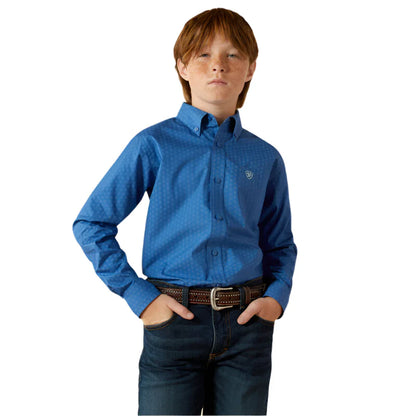 Ariat Stratford Classic Fit Shirt Royal Blue - 10062393