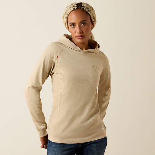 FR Air Hooded Top-SAND HEATHER - 10071071