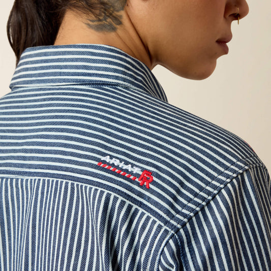 FR Ruth Snap Work Shirt-INDIGO 10071082