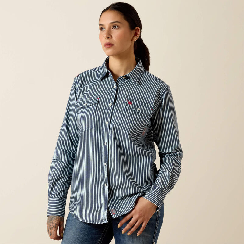 FR Ruth Snap Work Shirt - Indigo 10071082