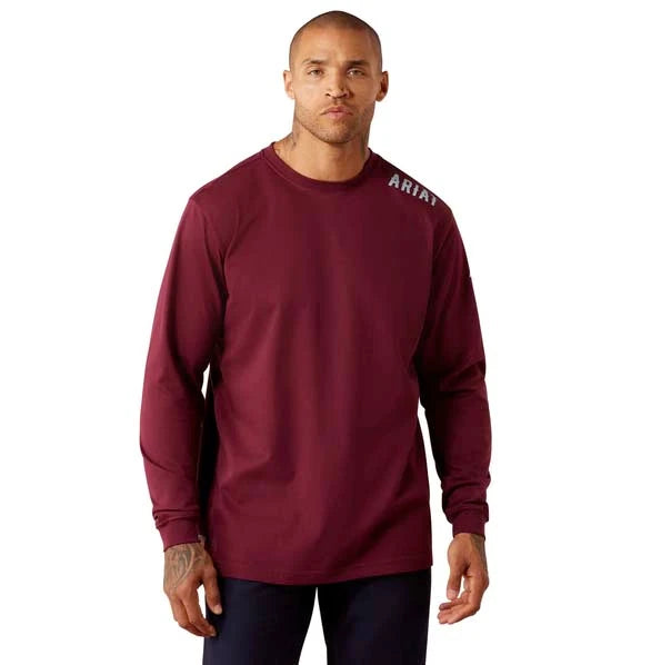 Ribbed crewneck and cuffs help maintain shape and provide a comfortable fit
Screen-printed graphic