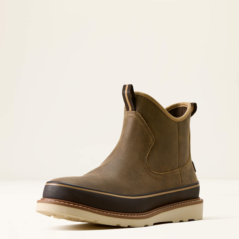 brown shoe with white background
