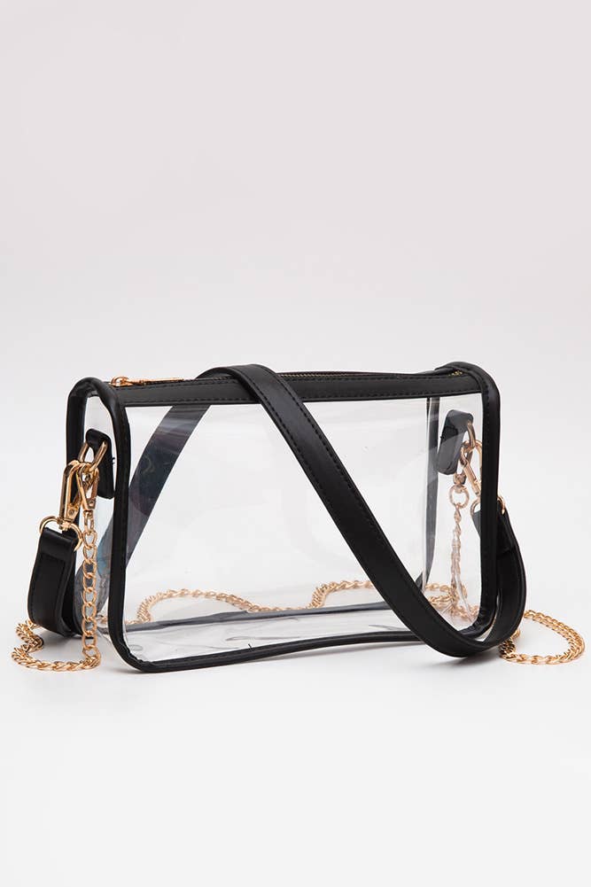 Hana - Clear Rectangle Stadium Concert Crossbody Bag