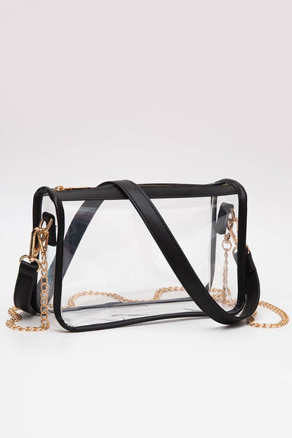 Hana - Clear Rectangle Stadium Concert Crossbody Bag