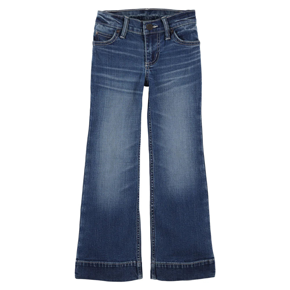 Blue jeans on a white background