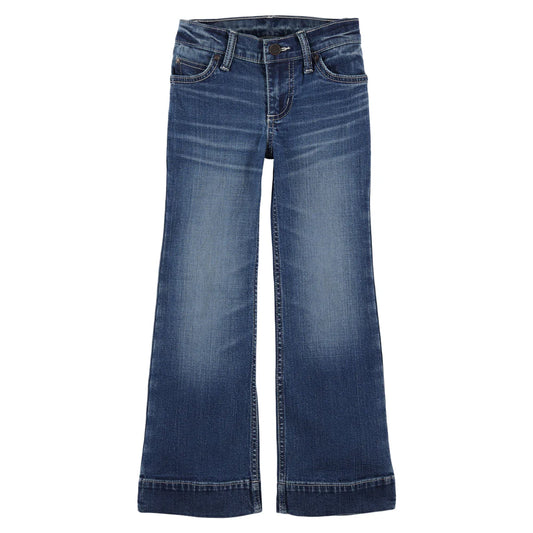 Blue jeans on a white background