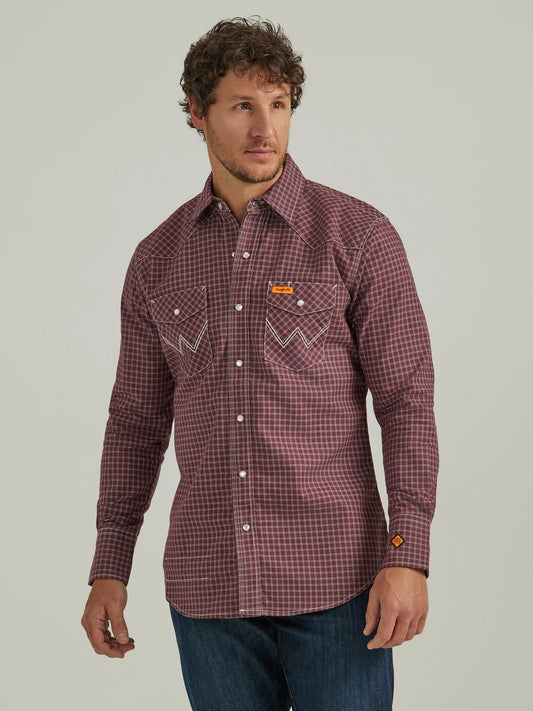 Wrangler® FR Flame Resistant Long Sleeve Twill Work Shirt
