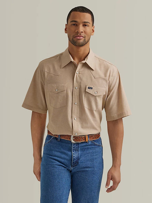 WRANGLER COWBOY CUT SHORT SLEEVE SNAP - 112344542