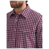 Wrangler Men's Wrinkle Resist Long Sleeve Western Snap Shirt - Deep Red
