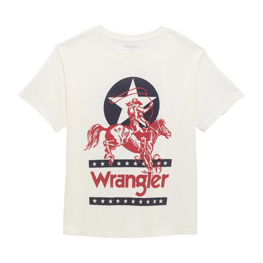 Wrangler Retro® Graphic Short Sleeve T-Shirt - Girlfriend Fit - Bright White