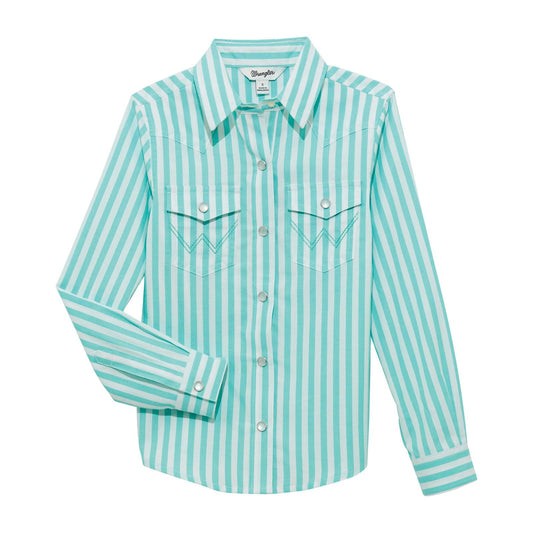 Girl's Western Top - Teal