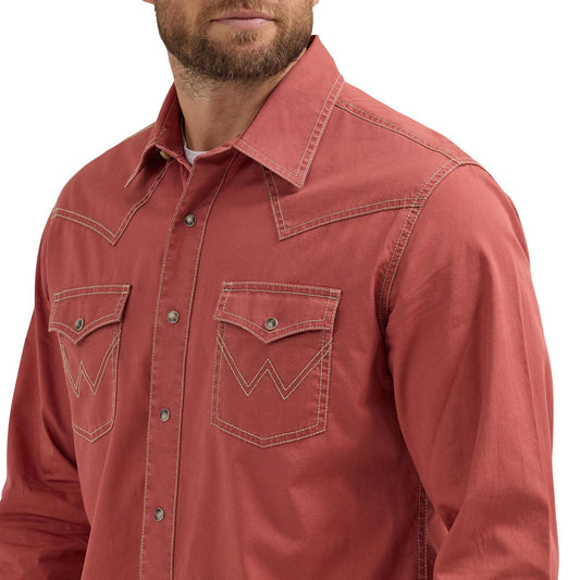 Wrangler Retro® Premium Long Sleeve Shirt - Modern Fit - Sunset
