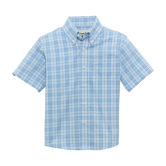 Boys Riata® Short Sleeve Shirt - Blue