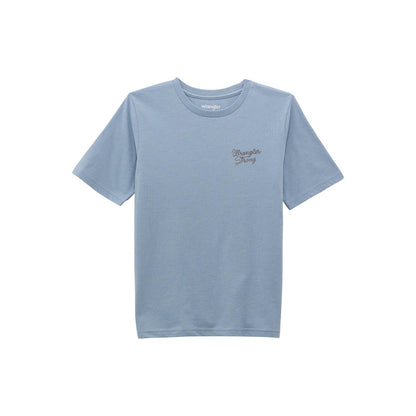 Wrangler® Boys Short Sleeve T-Shirt - Ashley Blue Heather