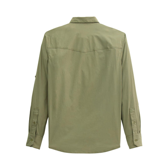 Green shirt on a white background