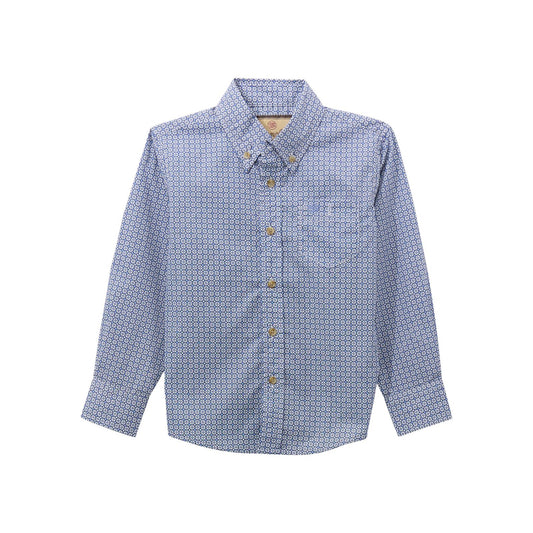 Boys Classic Long Sleeve Shirt - Slate Blue
