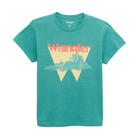 Wrangler Short Sleeve Pocket T-Shirt - Regular Fit - Latigo Bay Heather - 112372973