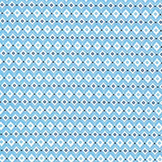 blue and white geometric diamond pattern fabric texture