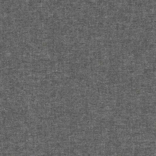 Dark grey woven fabric texture, close-up textile material background.