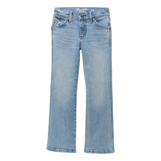 Light blue jeans on a white background
