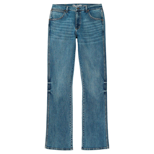 Blue jeans on a white background