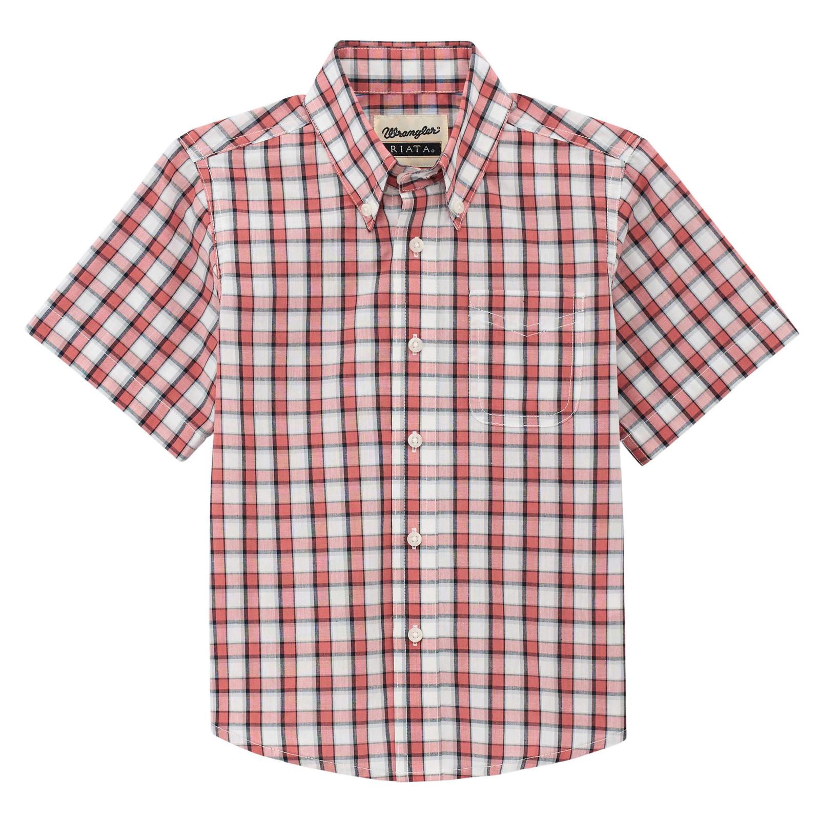 Red and white checkered shirt on a white background
