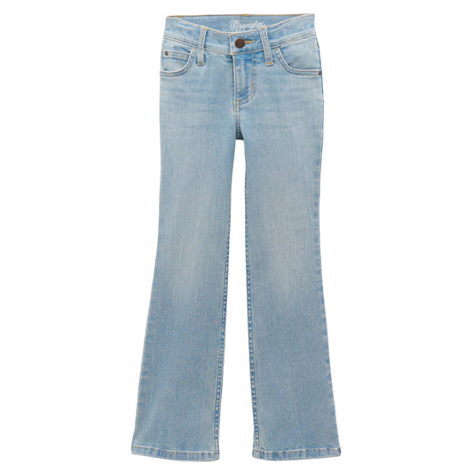 Light blue jeans on a white background