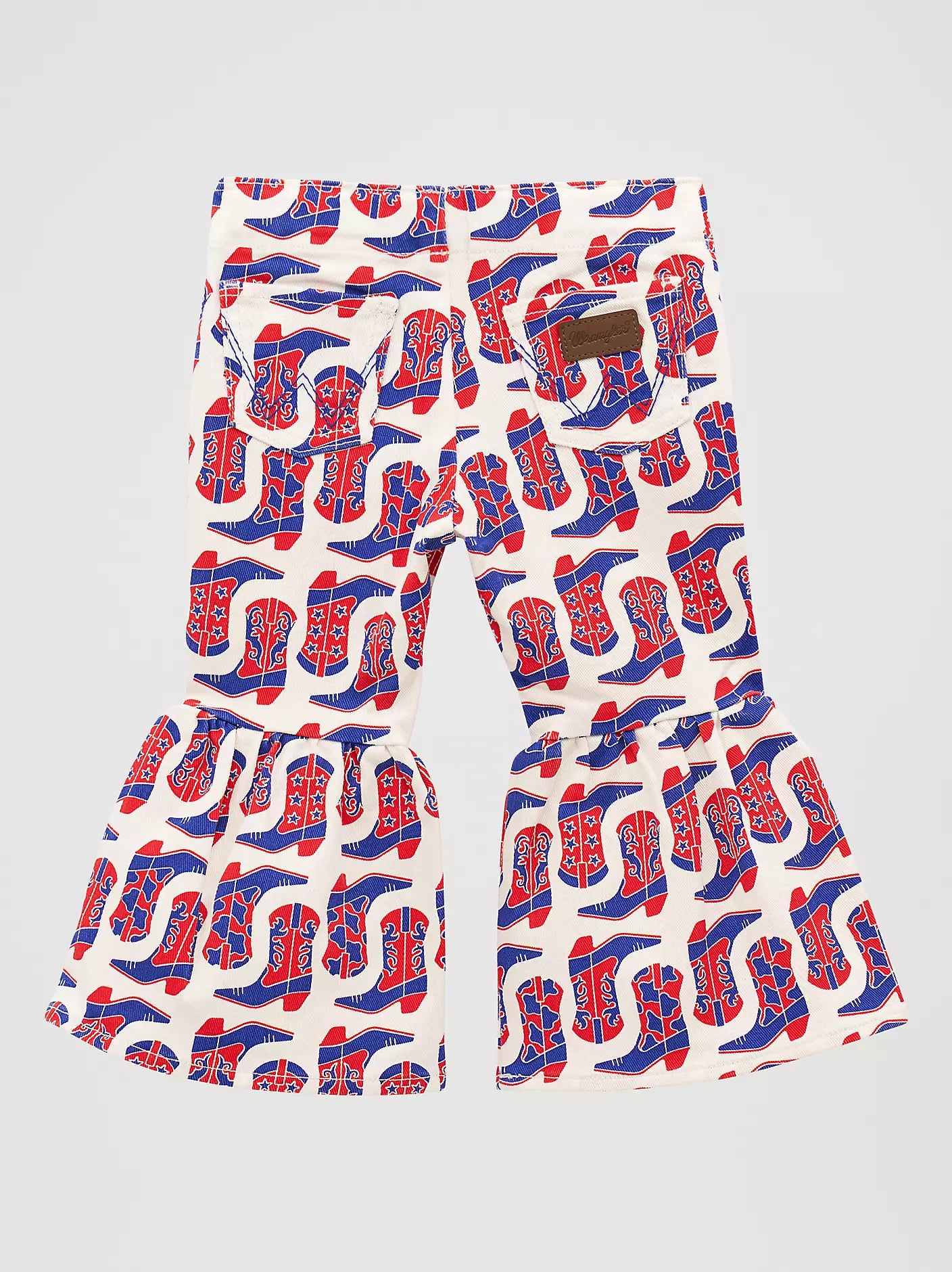 Infant Girl's Wrangler Print Ruffle Flare Jean #112379569