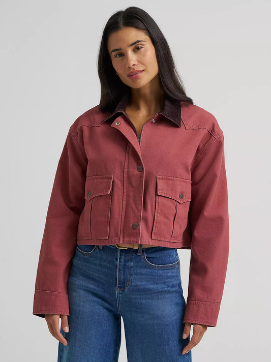 Women's Western Cropped Utility Jacket