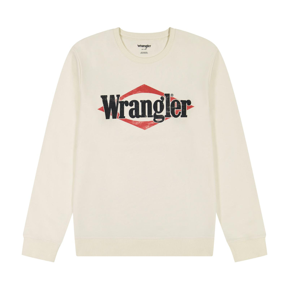 Wrangler® Crew Fleece - Regular Fit - Antique White - 112383963