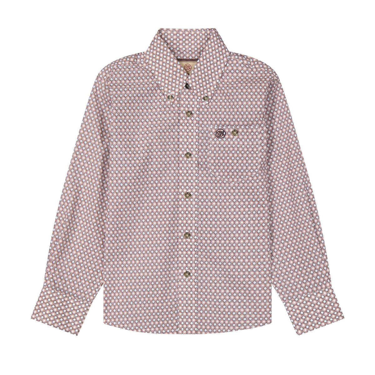 Wrangler® Classic Long Sleeve Shirt - Relaxed Fit - Clay - 112385923