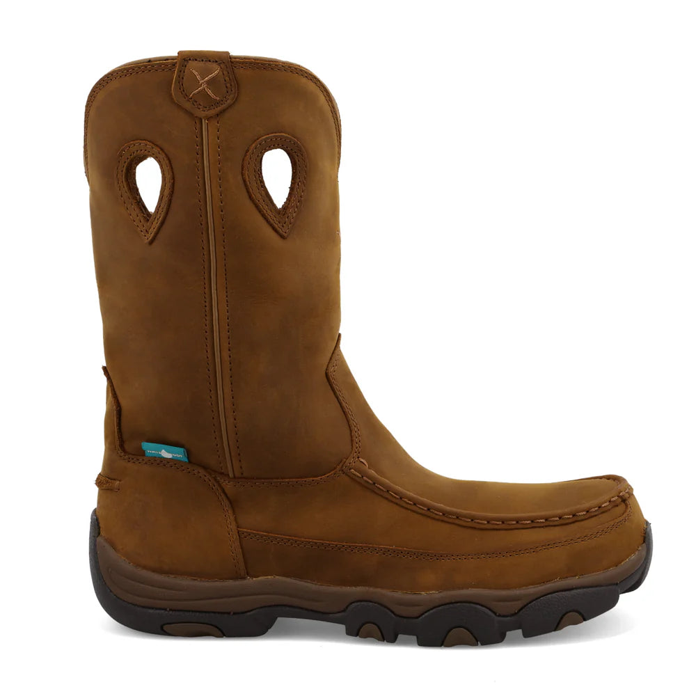 11" Work Pull On Hiker Boot - Oiled Saddle - MHKBCW1