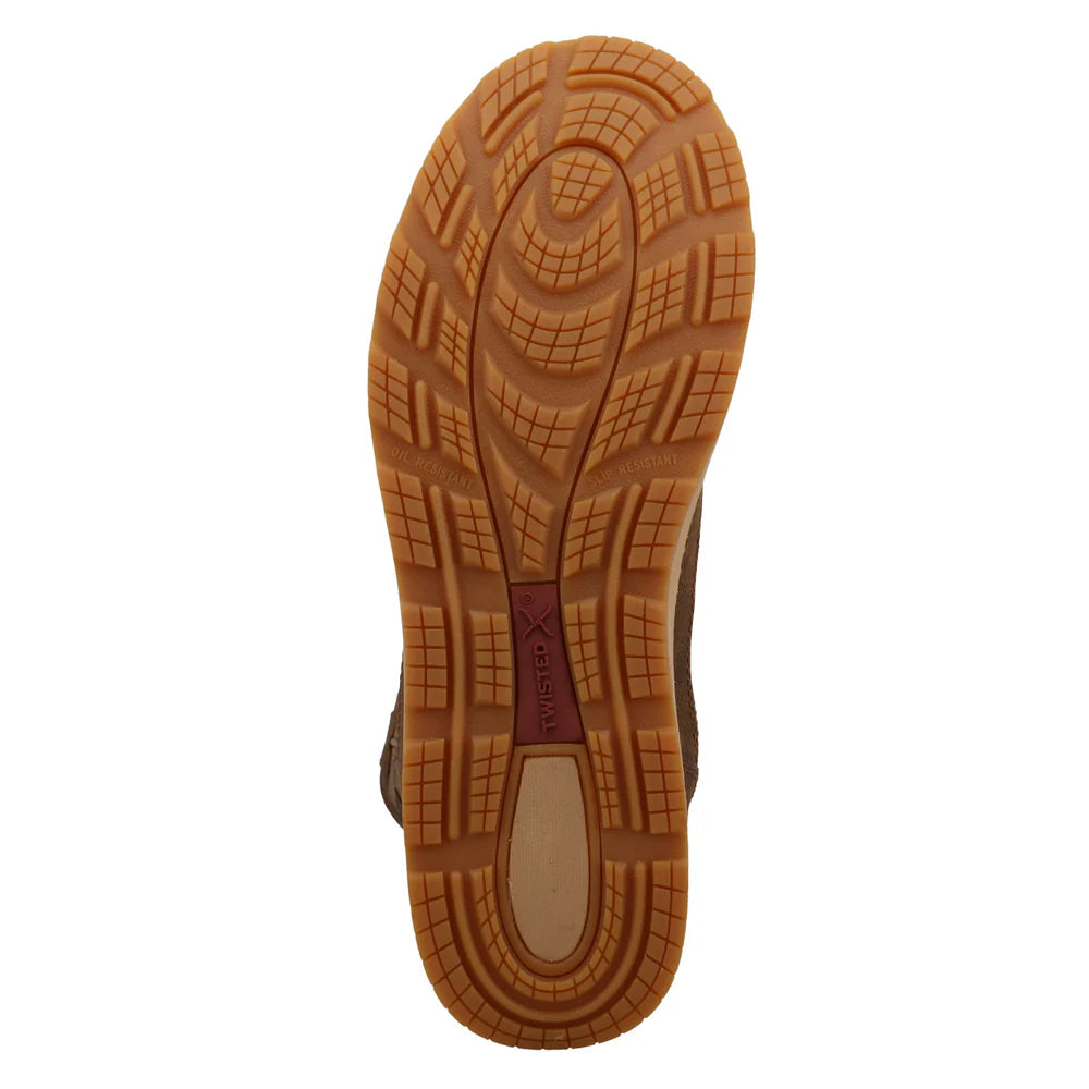 11" Work Pull On Wedge Sole Boot - Brunette & Pecan - MCBX001