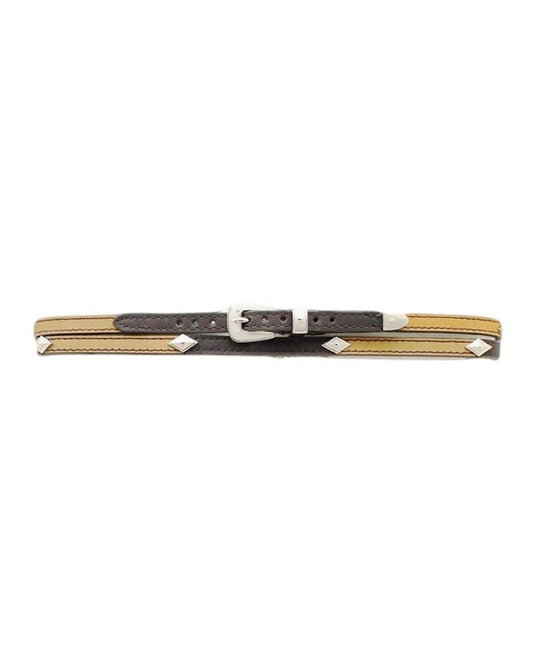 DIAMOND CONCO BK/BRN HAT BAND