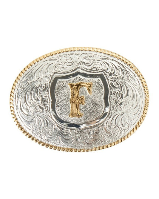 OVAL ROPE EDGE INITIAL (F)