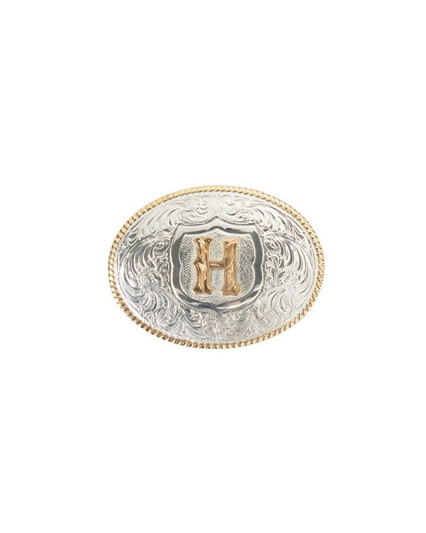 OVAL ROPE EDGE INITIAL (H)