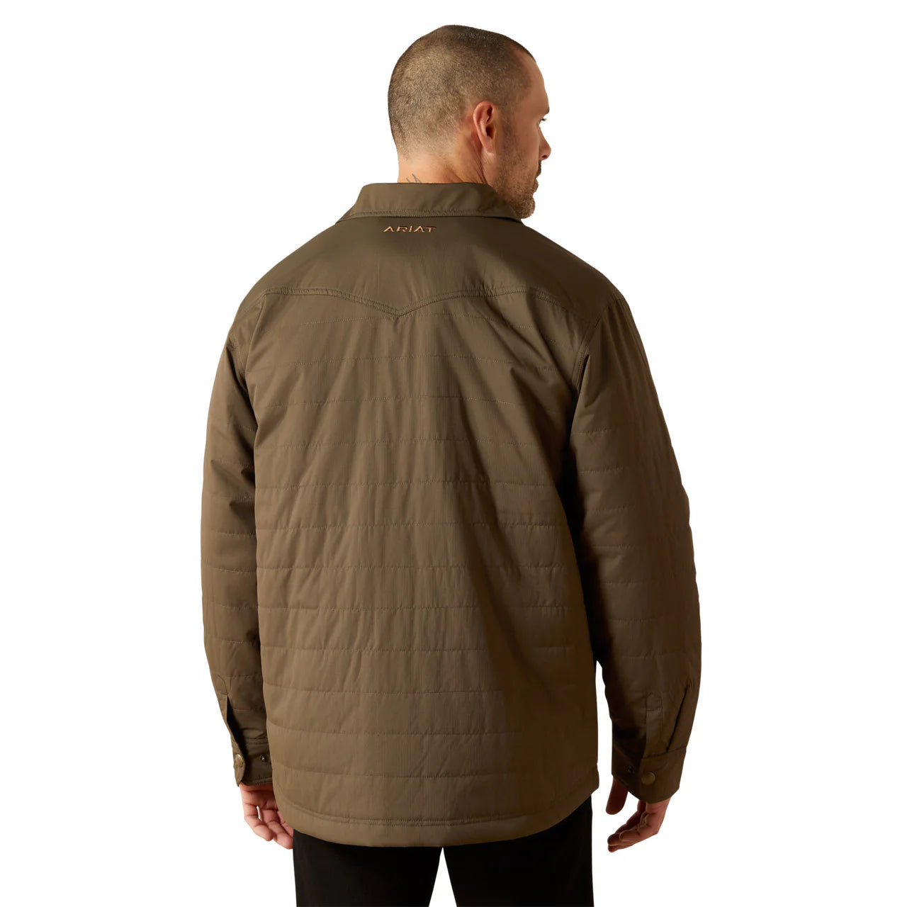 Ariat Mens Quilted Shirt Jacket Dark Green