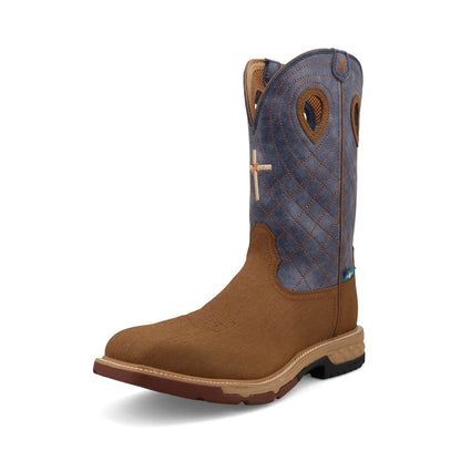 12" Western Work Boot - Clay & Peacock - MXBAW06