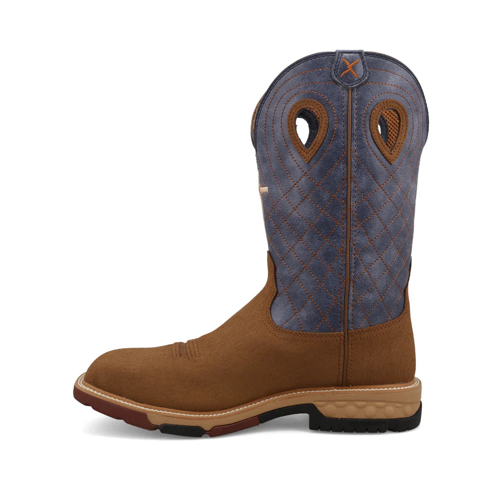 12" Western Work Boot - Clay & Peacock - MXBAW06