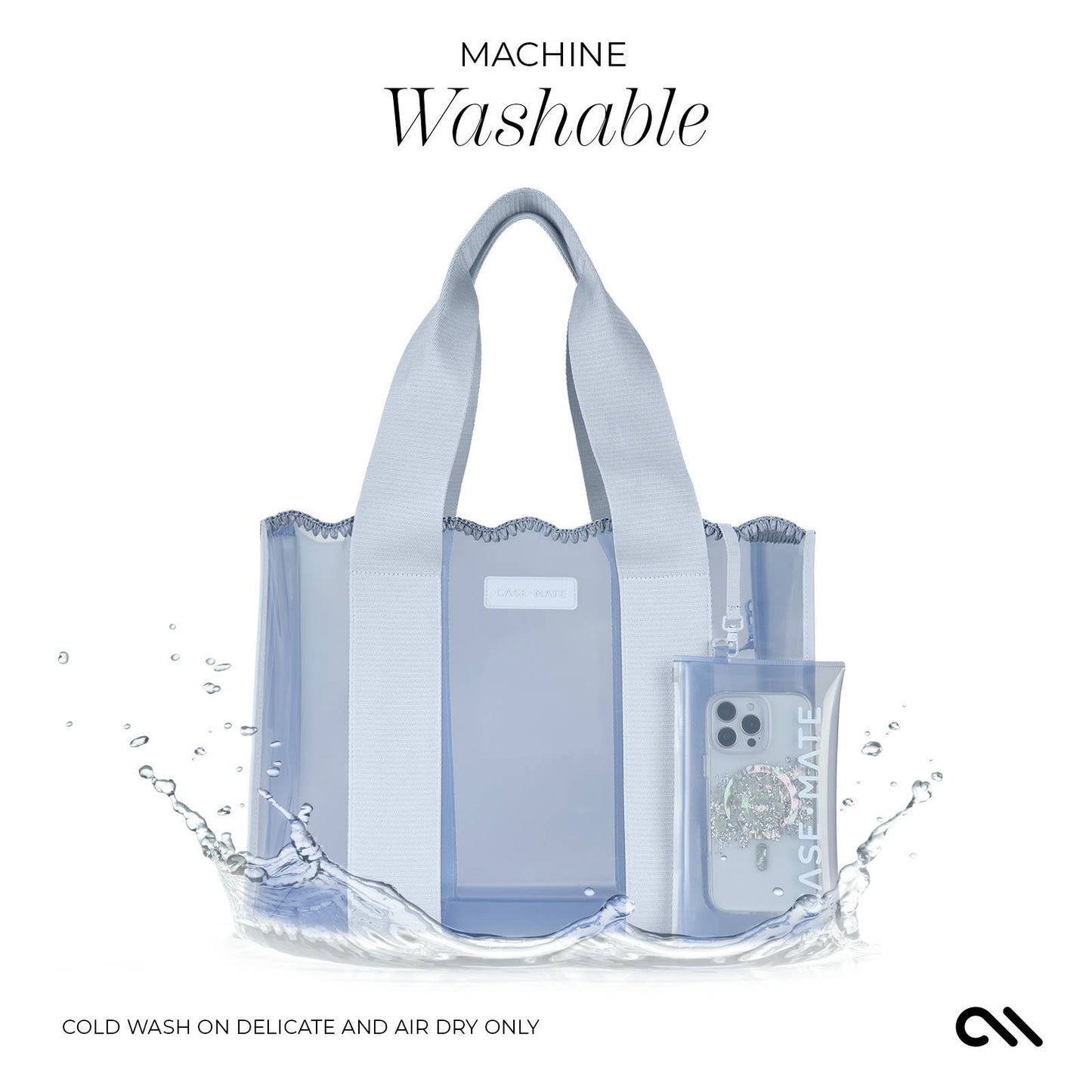 Case-Mate - Case-Mate Carolina Blue Crochet Wave Jelly Tote Bag