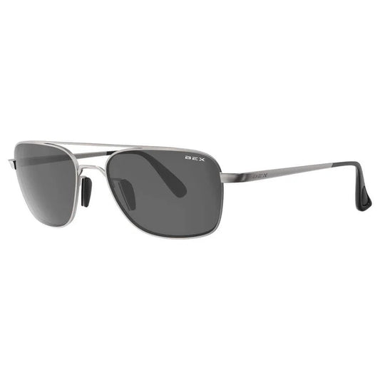 MACH AVIATOR SUNGLASSES SIL/GRY