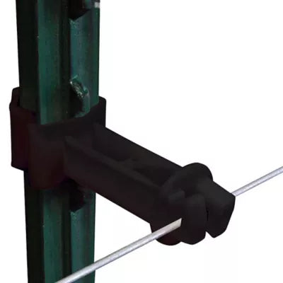 Patriot 2 in. Wraparound T-Post Extender Insulators, Black, 25 pk.