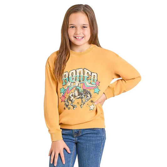 Rock & Roll Denim Girl's Mustard Graphic Pullover