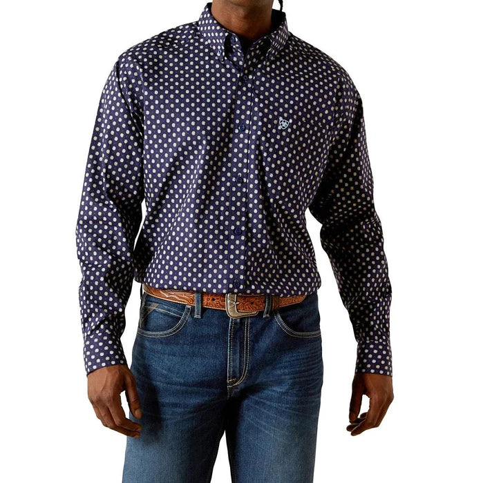 Ariat Men's Dark Blue Stone Long Sleeve Shirt