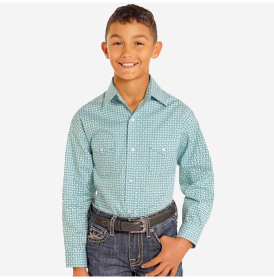 04581 Boys LS 2 Pkt Snap