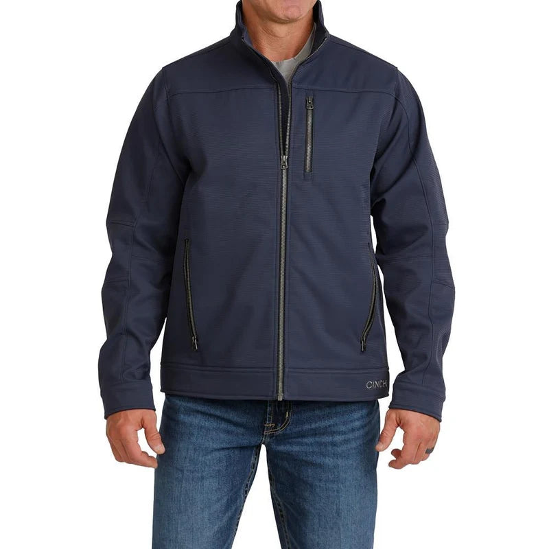 Navy Bonded Jacket by Cinch combines classic Western style with practical functionality.