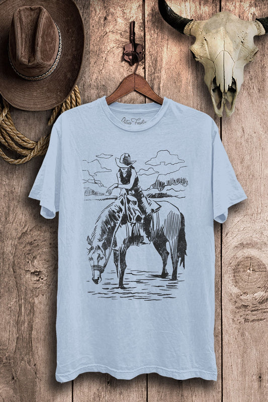 Wild West Cowgirl Graphic Top