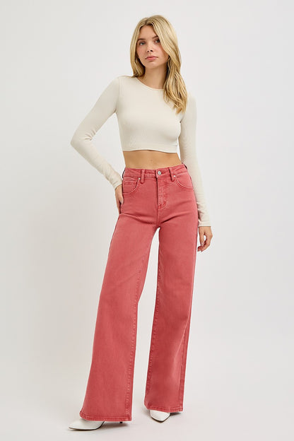 Brick Tummy Control High Rise Wide Pants